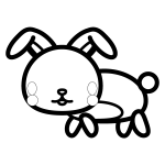 rabbit_side-blackwhite