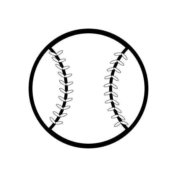 かわいい野球ボールの無料イラスト 商用フリー オイデ43