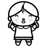 kindergarten-girl_02-blackwhite