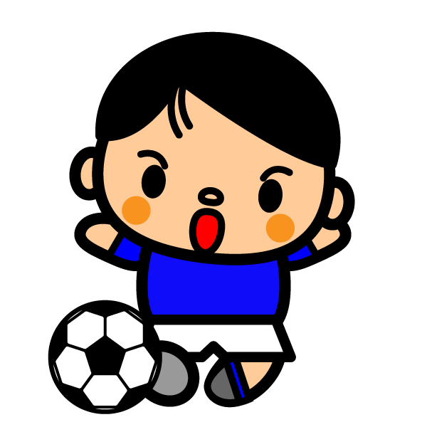 かわいいサッカーゴールの無料イラスト 商用フリー オイデ43