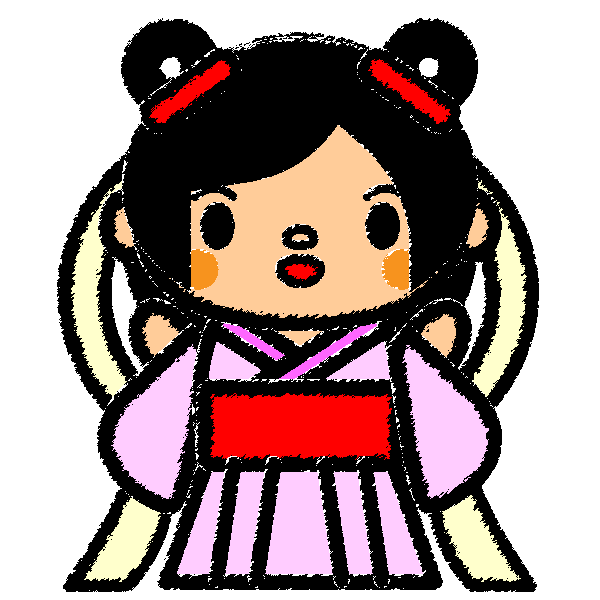 かわいい織姫の無料イラスト 商用フリー オイデ43