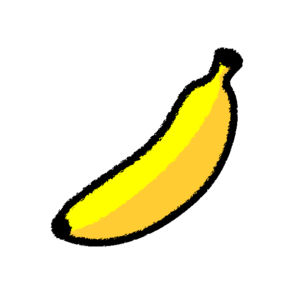 かわいいバナナの無料イラスト 商用フリー オイデ43