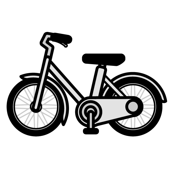 かわいい自転車の無料イラスト 商用フリー オイデ43