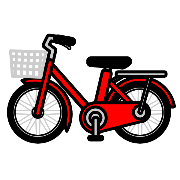 かわいい自転車の無料イラスト・商用フリー