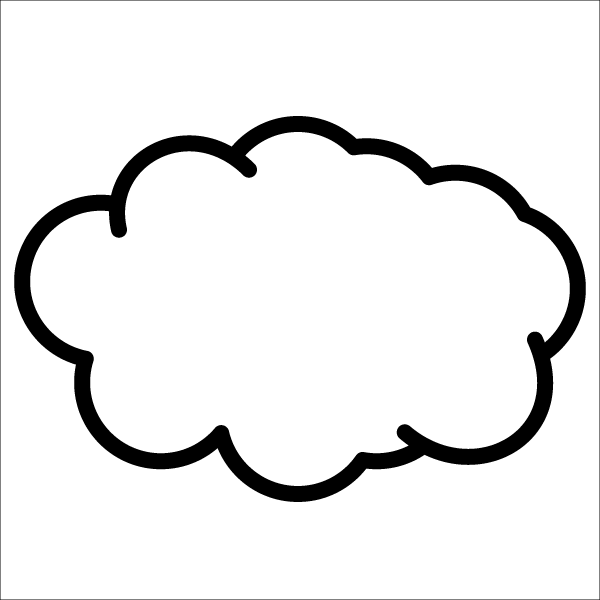 かわいい雲の無料イラスト 商用フリー オイデ43