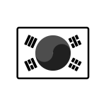 national-flag_korea-monochrome