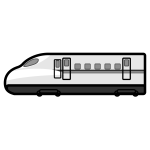 shinkansen_01-side-monochrome