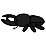 stag-beetle_01-side-monochrome