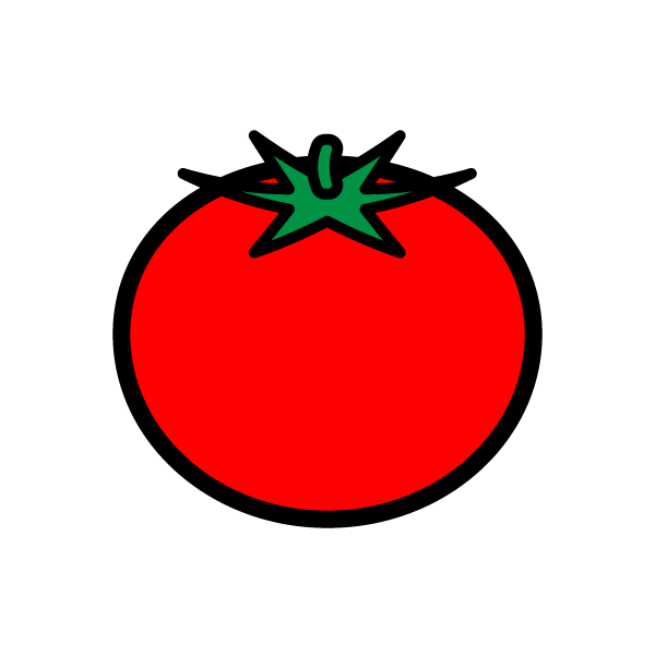 かわいいトマトの無料イラスト 商用フリー オイデ43