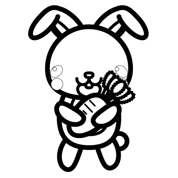 rabbit_carrot-blackwhite