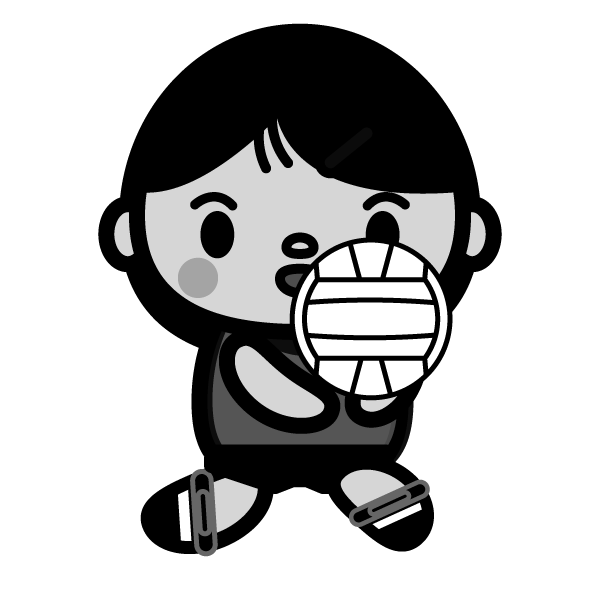 volleyball_receive-monochrome