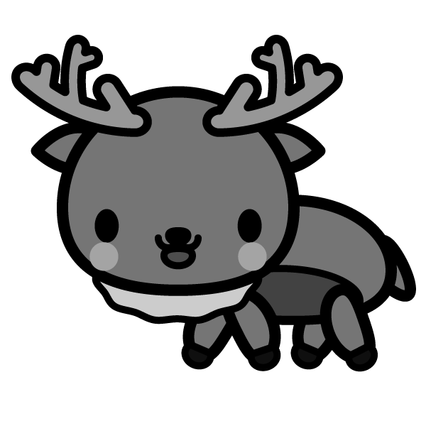 reindeer_side-monochrome