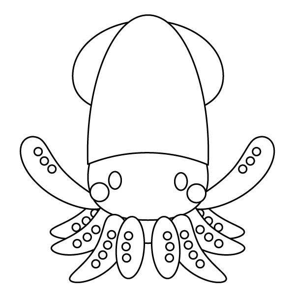 squid_side-blackwhite