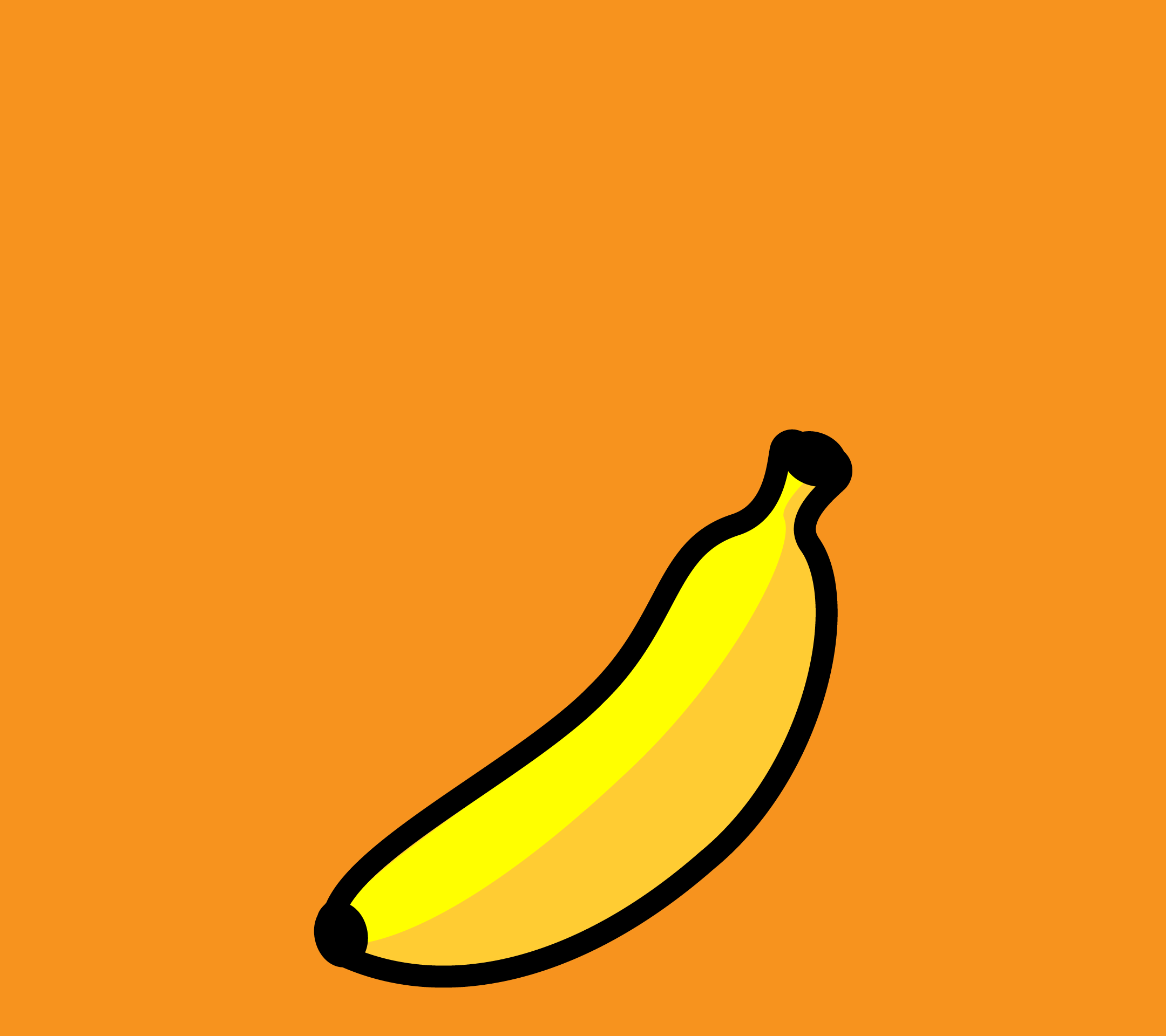 かわいいバナナ壁紙(Android)の無料イラスト・商用フリー
